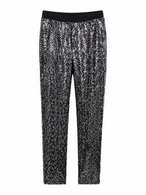 5|48 Millaa Womens Black Sequin Pants Size